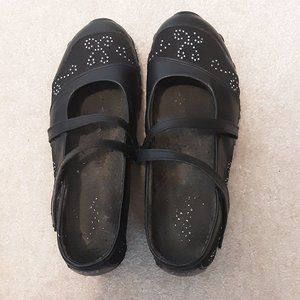 Sketchers Mary Jane Biker Flats.  Size 7..Good Condition